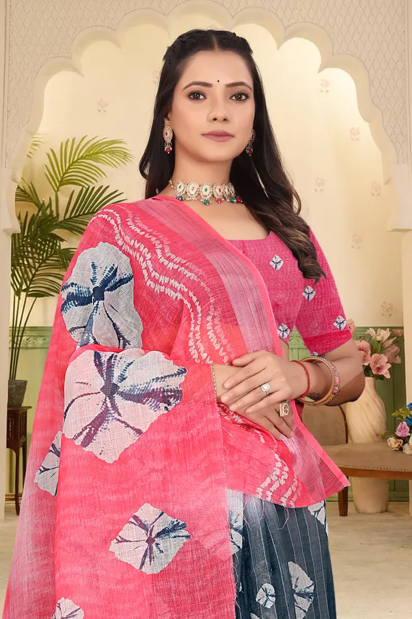 Multicolor_Cotton_Linen_Digital_Print_Saree_For_Women