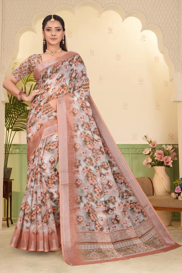 Mustard_Cotton_Linen_Digital_Print_Saree_For_Women