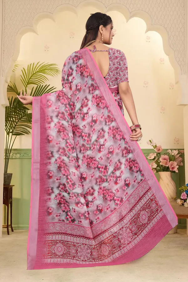 Multicolor_Cotton_Linen_Digital_Print_Saree_For_Women