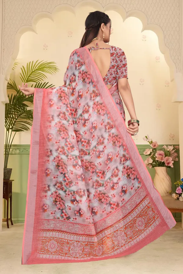 Orange_Cotton_Linen_Digital_Print_Saree_For_Women