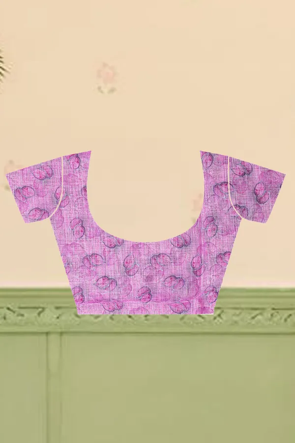 Purple_Cotton_Linen_Digital_Print_Saree_For_Women