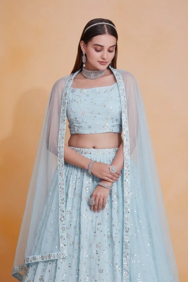 Light_Blue_Georgette_Sleeveless_Floral_Embellished_Lehenga_Choli_For_Women