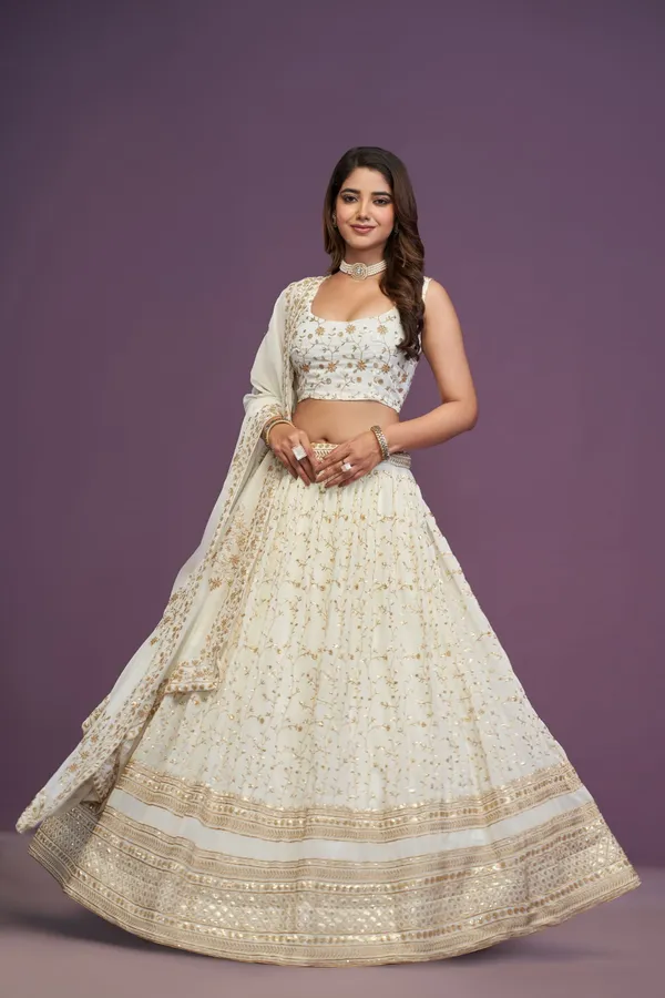Ivory_Georgette_Flared_Embroidered_Lehenga_Choli_For_Women