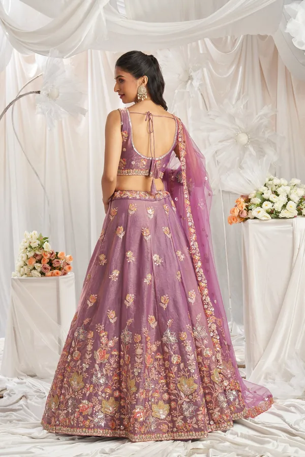Purple_Fandy_Sleeveless_Embroidered_Lehenga_Choli_Set_For_Women