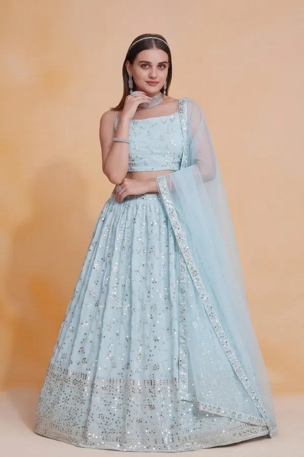 Light_Blue_Georgette_Sleeveless_Floral_Embellished_Lehenga_Choli_For_Women