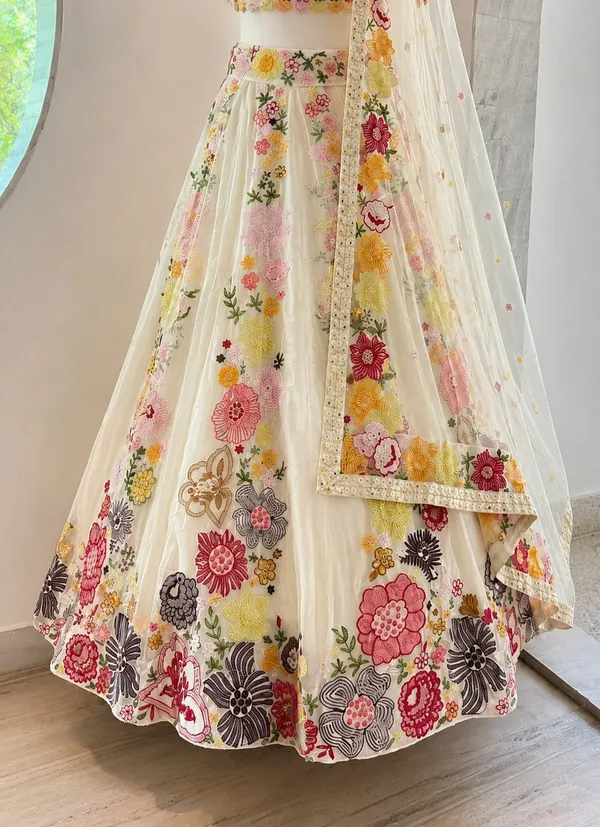White_Chinon_Floral_Embroidered_Lehenga_Choli_Set_For_Women