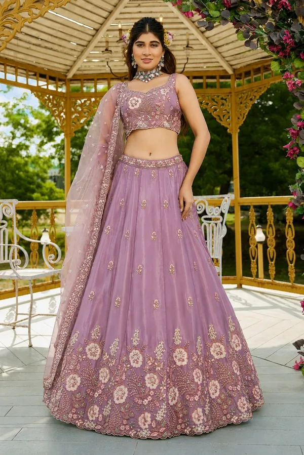 Purple_Crepe_Sleeveless_Floral_Embroidered_Lehenga_Choli_For_Women