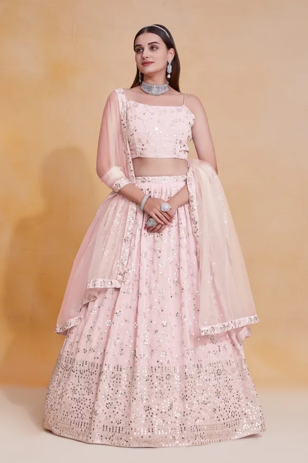Pink_Georgette_Embellished_Lehenga_Choli_For_Women