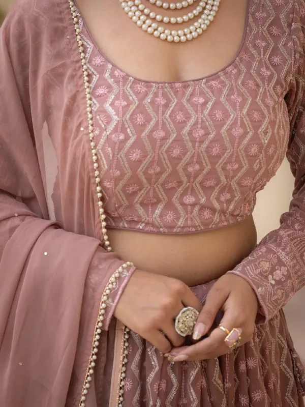 Mauve_Georgette_Full_Sleeve_Embroidered_Lehenga_Set_For_Women