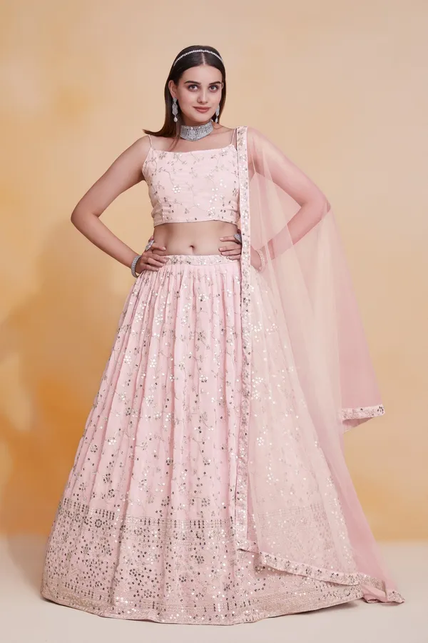 Pink_Georgette_Embellished_Lehenga_Choli_For_Women