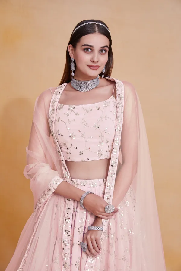 Pink_Georgette_Embellished_Lehenga_Choli_For_Women