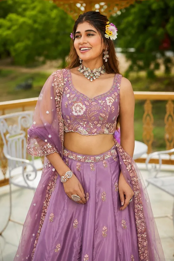 Purple_Crepe_Sleeveless_Floral_Embroidered_Lehenga_Choli_For_Women