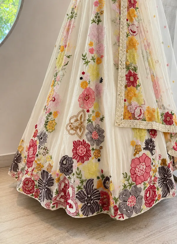 White_Chinon_Floral_Embroidered_Lehenga_Choli_Set_For_Women