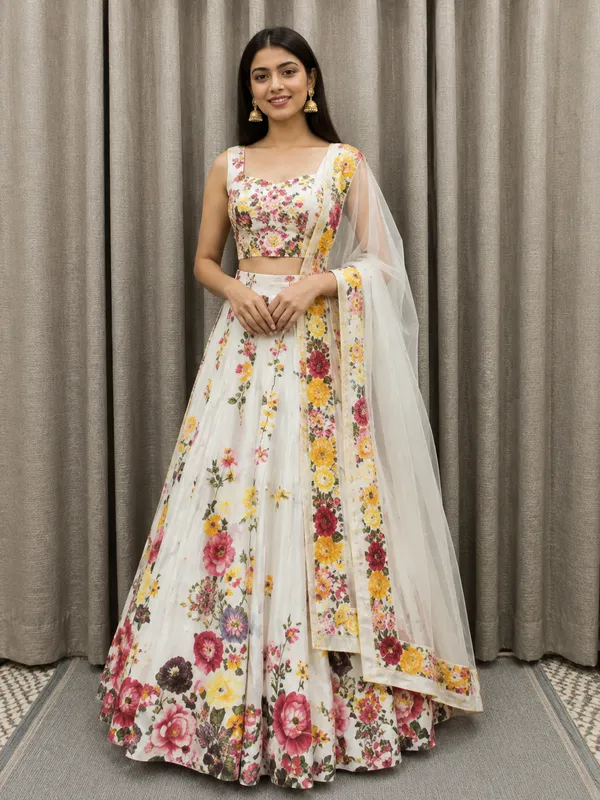 White_Chinon_Floral_Embroidered_Lehenga_Choli_Set_For_Women