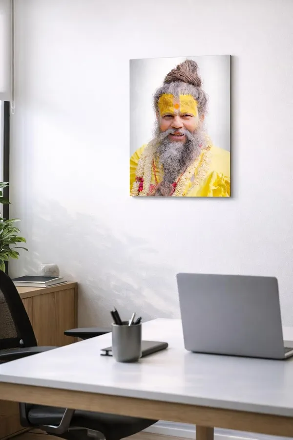 Metal_Sheet_Devotional_A4_Hd_Print_Premanand_Maharaj_Ji_Wall_Art