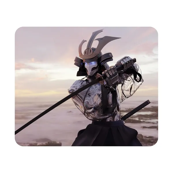 Colormint_Samurai_Robot_Warrior_Printed_Non-Slip_Mouse_Pad