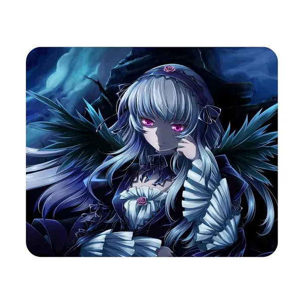 Dark_Anime_Girl_Printed_Mouse_Pad_Non-Slip_Rubber_Base