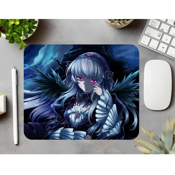 Dark_Anime_Girl_Printed_Mouse_Pad_Non-Slip_Rubber_Base