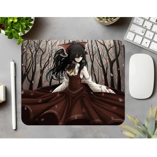 Reimu_Hakurei_Anime_Girl_Printed_Mouse_Pad_Non-Slip_Rubber_Base