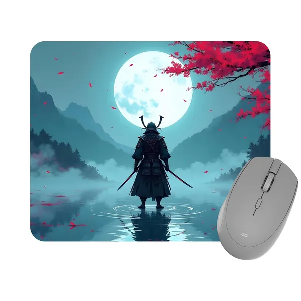 Colormint_Japanese_Samurai_Moon_Printed_Non-Slip_Mouse_Pad
