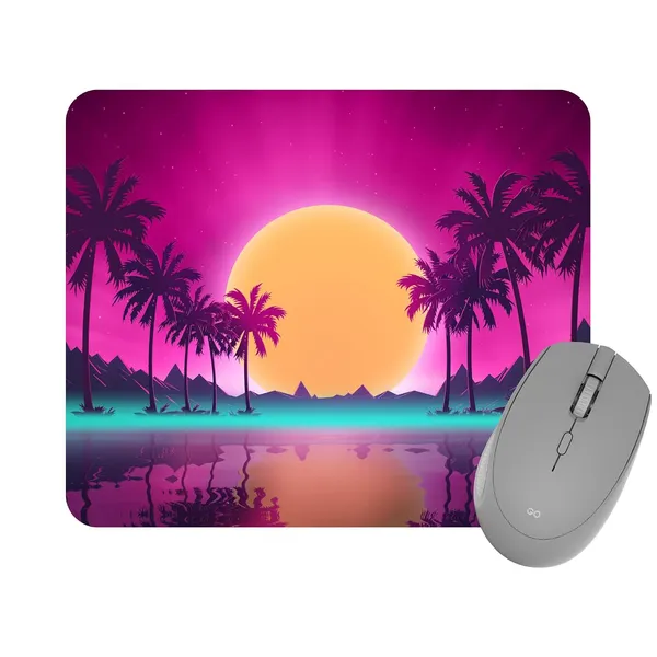 Sunset_Over_Palm_Trees_Synthwave_Printed_Mouse_Pad_Non-Slip_Rubber_Base