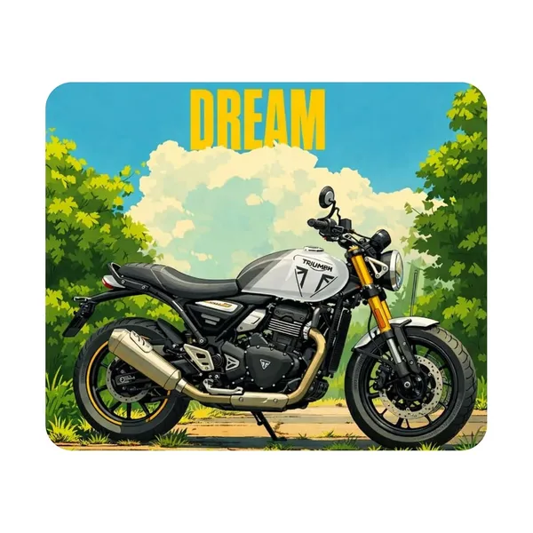 Triumph_Dream_Bike_Printed_Mouse_Pad_Non-Slip_Rubber_Base