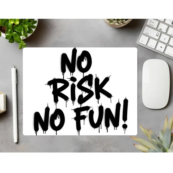 Non_Slip_Motivation_Printed_Mouse_Pad_No_Risk_No_Fun_Mousepad_Smooth_Surface_For_Precise_Control_Anti_Skid_Rubber_Base_Desk_Mat_For_Home_Office_Gaming