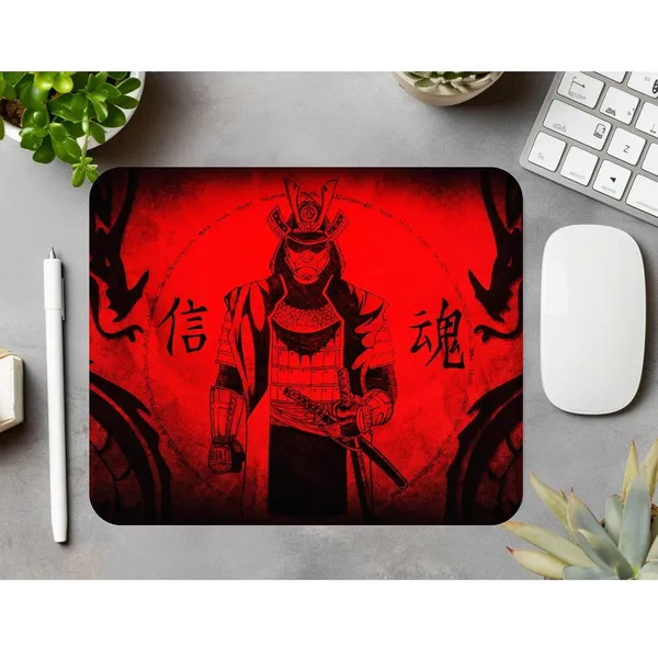 Colormint_Japanese_Samurai_Printed_Non-Slip_Mouse_Pad