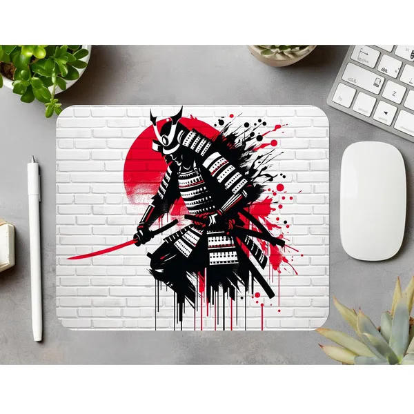 Colormint_Japanese_Samurai_Printed_Non-Slip_Mouse_Pad