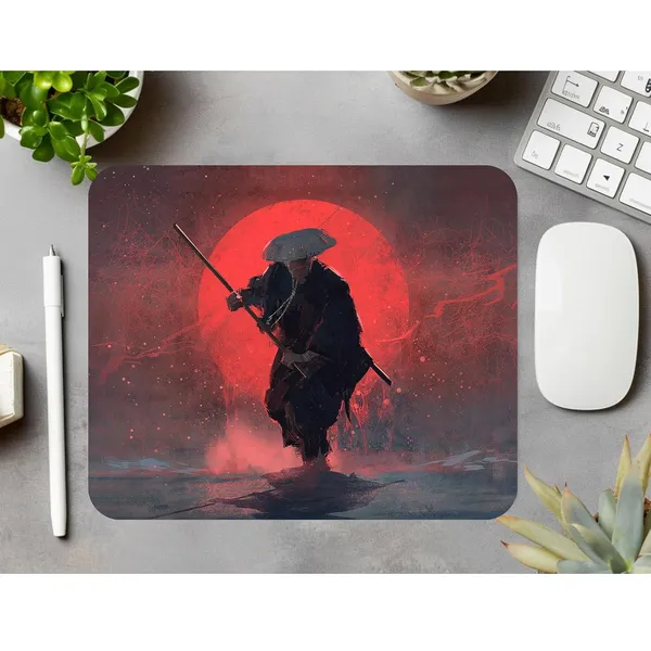 Colormint_Japanese_Samurai_Printed_Mouse_Pad_Non-Slip_Rubber_Base