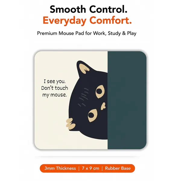 Inspirational_Quote_Cute_Cat_Printed_Mouse_Pad_Anti-Skid_Rubber_Base