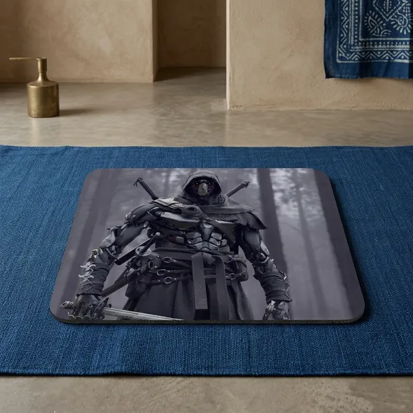 Cybernetic_Mecha_Ninja_Printed_Mouse_Pad_Anti-Skid_Rubber_Base