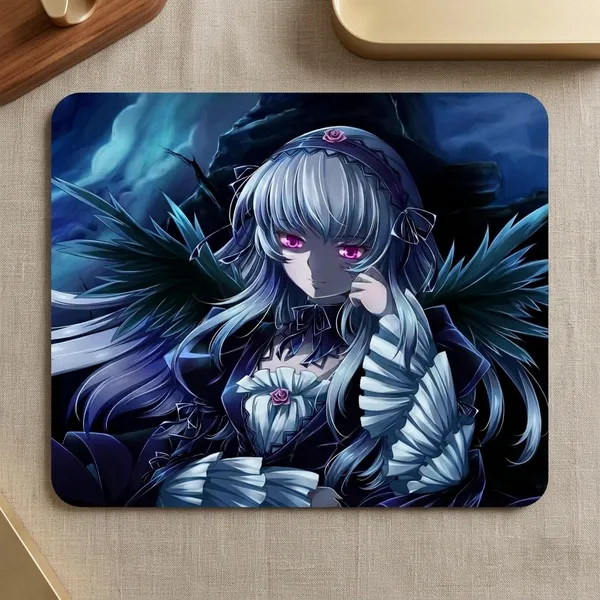 Dark_Anime_Girl_Printed_Mouse_Pad_Non-Slip_Rubber_Base