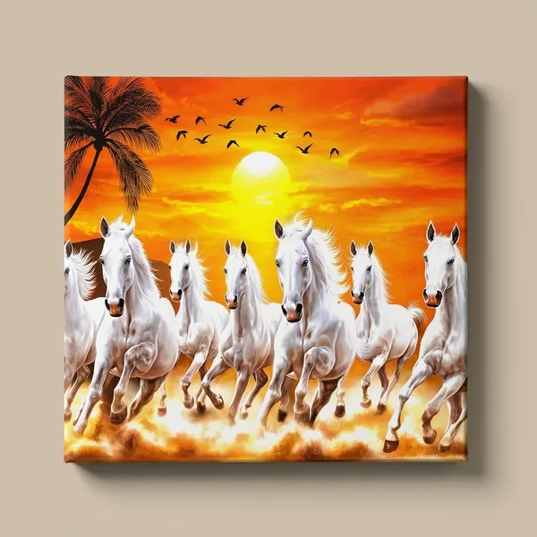 Metal_Sheet_Vastu_7_White_Running_Horses_Rising_Sun_Wall_Art_A4