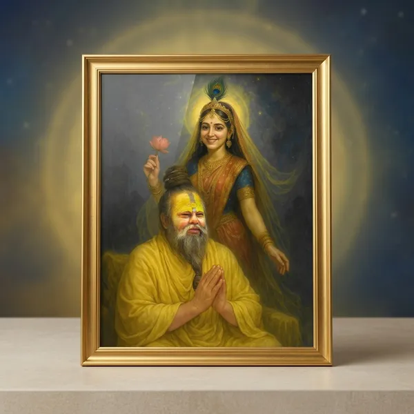 Metal_Sheet_Devotional_Hd_Print_Premanand_Maharaj_Ji_Wall_Art