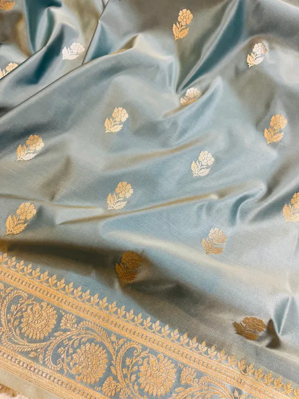Sky_Blue_Mashru_Katan_Silk_Silver_Zari_Banarasi_Saree_For_Women
