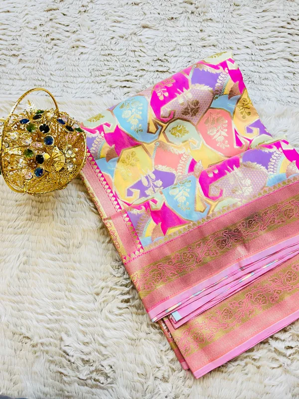 Pink_Mashru_Katan_Silk_Rangkat_Zari_Weave_Banarasi_Saree_For_Women