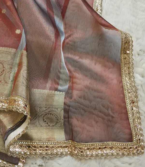 Maroon_Tissue_Silk_Zari_Buti_Lace_Border_Banarasi_Saree_For_Women