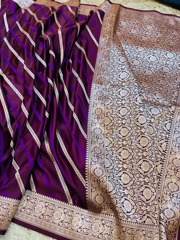 Purple_Mashru_Katan_Silk_Diagonal_Zari_Stripes_Floral_Border_Saree_For_Women