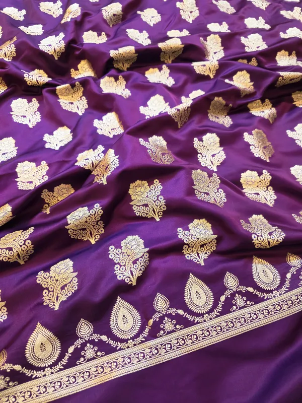 Purple_Mashru_Katan_Silk_Gold_Paisley_Booti_Unstitched_Suit_Set_For_Women