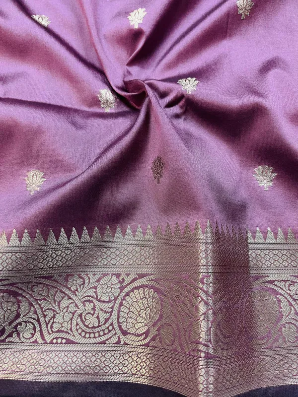 Dark_Pink_Banarasi_Semi_Mashru_Silk_Saree_with_Traditional_Antique_Gold_Zari_Border