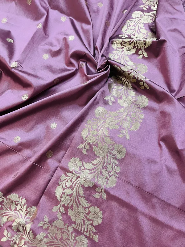 Dark_Pink_Banarasi_Semi_Mashru_Silk_Saree_with_Modern_Antique_Gold_Zari_Border