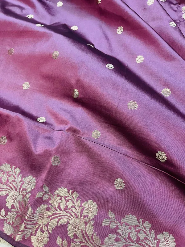 Dark_Pink_Banarasi_Semi_Mashru_Silk_Saree_with_Modern_Antique_Gold_Zari_Border