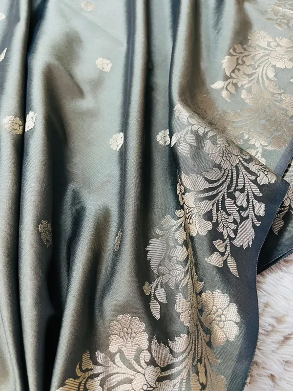 Dark_Smoke_Banarasi_Semi_Mashru_Silk_Saree_with_Modern_Antique_Gold_Zari_Border