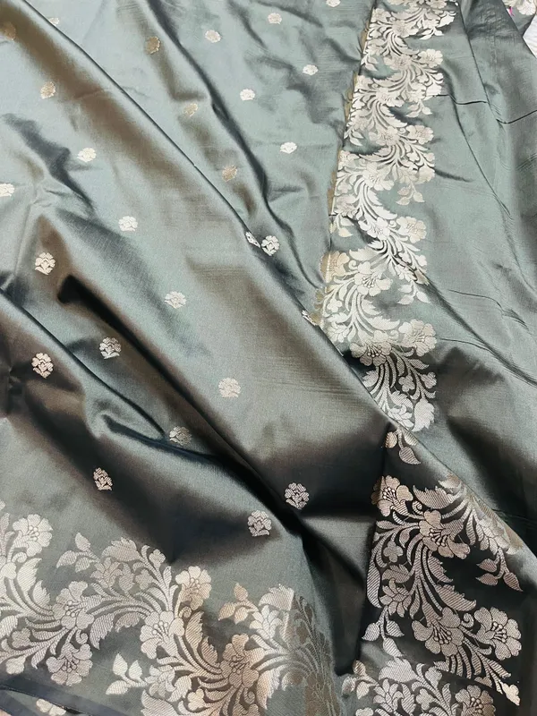 Dark_Smoke_Banarasi_Semi_Mashru_Silk_Saree_with_Modern_Antique_Gold_Zari_Border