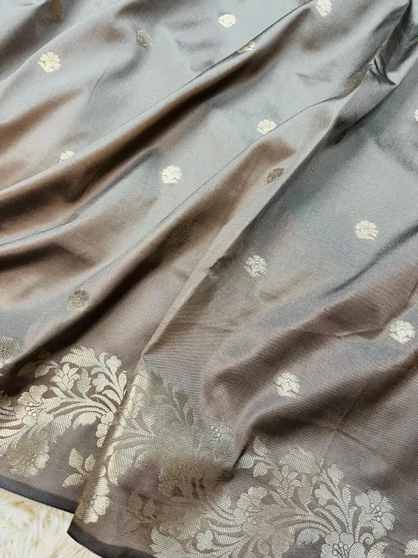Light_Smoke_Banarasi_Semi_Mashru_Silk_Saree_with_Modern_Antique_Gold_Zari_Border