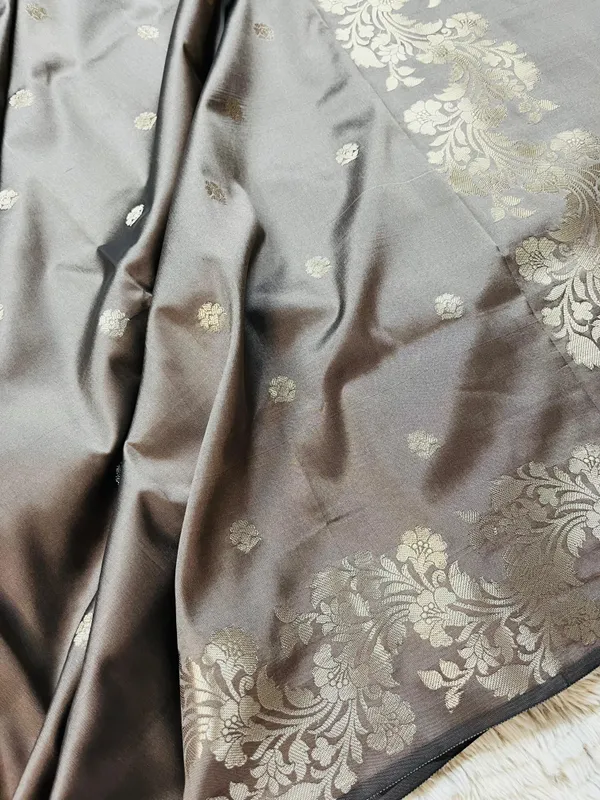 Light_Smoke_Banarasi_Semi_Mashru_Silk_Saree_with_Modern_Antique_Gold_Zari_Border