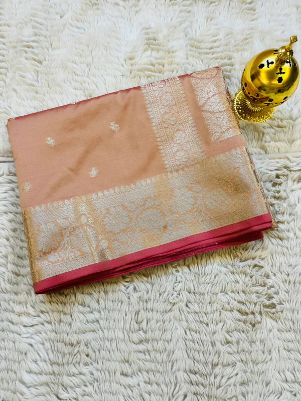 Tussar_Banarasi_Semi_Mashru_Silk_Saree_with_Traditional_Antique_Gold_Zari_Border