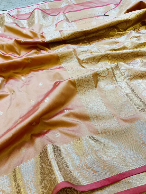 Tussar_Banarasi_Semi_Mashru_Silk_Saree_with_Traditional_Antique_Gold_Zari_Border