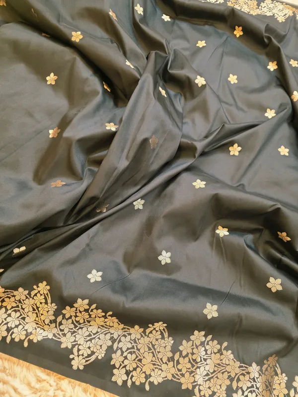 Black_Banarasi_Semi_Mashru_Silk_Saree_with_Rich_Antique_Gold_Zari_Border